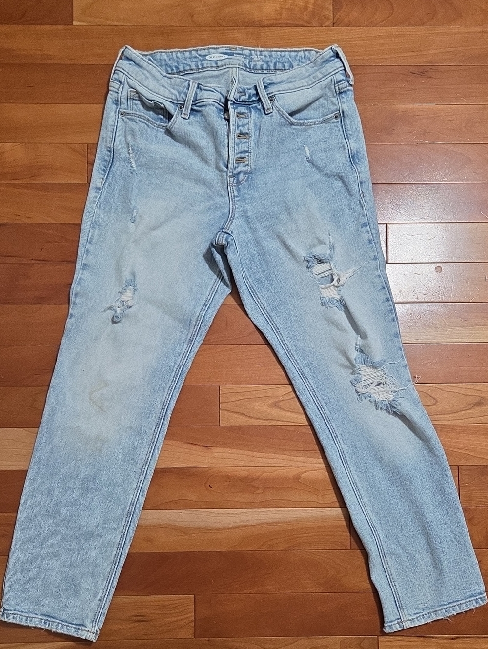 Old Navy Power Slim Straight High-rise Jeans 8 Petite